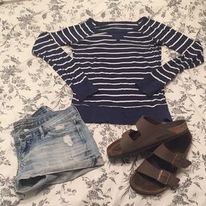 Nautical striped long sleeve